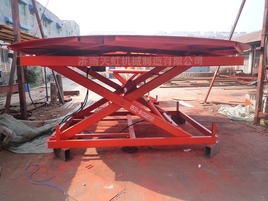 Telescopic lifting stage